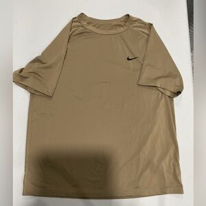 Nike Men's Brown Dri-Fit T-Shirt Size Large
